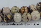 CZJ252 15.5 inches 12mm round zebra jasper beads wholesale