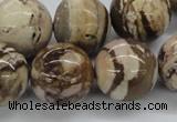 CZJ256 15.5 inches 20mm round zebra jasper beads wholesale