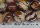 CZJ272 15.5 inches 8mm round zebra jasper beads wholesale