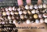 CZJ293 15.5 inches 10mm round brown zebra jasper beads wholesale