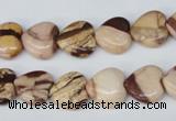 CZJ351 15.5 inches 12*12mm heart zebra jasper beads wholesale