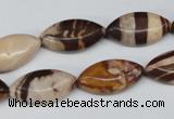 CZJ354 15.5 inches 10*20mm marquise zebra jasper beads wholesale