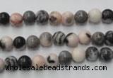 CZJ401 15.5 inches 6mm round pink zebra jasper beads wholesale