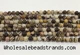 CZJ420 15.5 inches 4mm round Australian zebra jasper beads wholesale