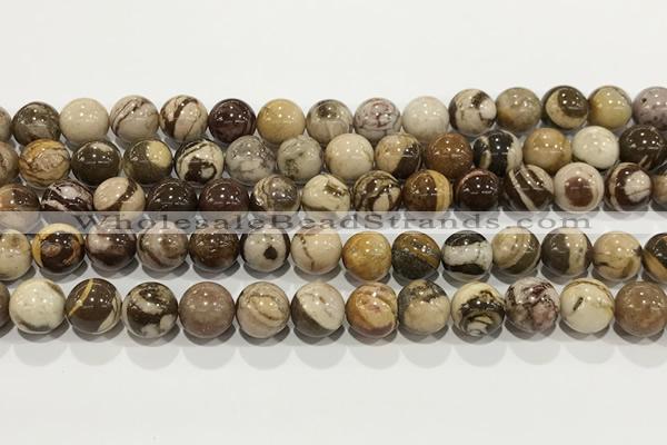 CZJ424 15.5 inches 12mm round Australian zebra jasper beads wholesale