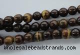 CZJ69 15.5 inches 6mm round iron zebra jasper beads wholesale