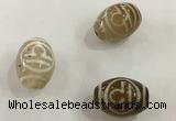 DZI302 10*14mm drum tibetan agate dzi beads wholesale