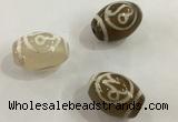 DZI306 10*14mm drum tibetan agate dzi beads wholesale