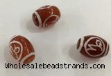 DZI316 10*14mm drum tibetan agate dzi beads wholesale