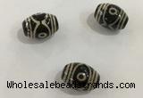 DZI346 10*14mm drum tibetan agate dzi beads wholesale