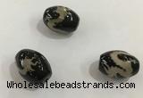 DZI355 10*14mm drum tibetan agate dzi beads wholesale