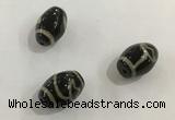 DZI357 10*14mm drum tibetan agate dzi beads wholesale