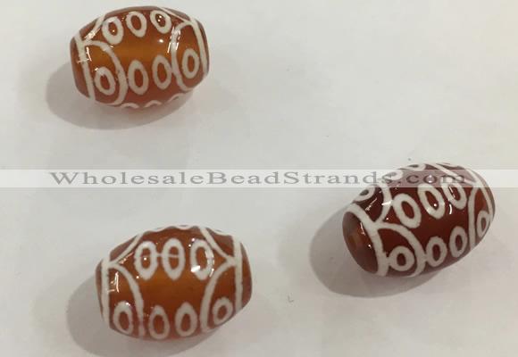 DZI366 10*14mm drum tibetan agate dzi beads wholesale