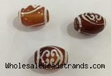 DZI367 10*14mm drum tibetan agate dzi beads wholesale