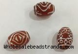 DZI372 10*14mm drum tibetan agate dzi beads wholesale