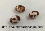 DZI390 10*14mm drum tibetan agate dzi beads wholesale