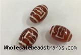 DZI395 10*14mm drum tibetan agate dzi beads wholesale