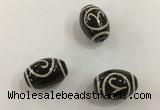 DZI407 10*14mm drum tibetan agate dzi beads wholesale