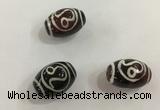 DZI409 10*14mm drum tibetan agate dzi beads wholesale