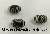 DZI413 10*14mm drum tibetan agate dzi beads wholesale