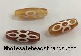 DZI421 10*28mm drum tibetan agate dzi beads wholesale