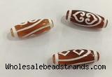 DZI423 10*28mm drum tibetan agate dzi beads wholesale