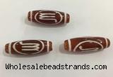 DZI438 10*30mm drum tibetan agate dzi beads wholesale