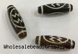 DZI462 10*30mm drum tibetan agate dzi beads wholesale