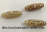 DZI504 10*30mm drum tibetan agate dzi beads wholesale