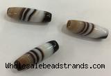 DZI529 10*28mm drum tibetan agate dzi beads wholesale