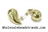 EARR16 15*25mm copper earrings gold plated