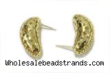 EARR19 13*32mm copper earrings gold plated