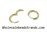 EARR34 14mm copper earrings gold plated