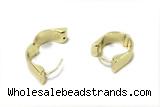 EARR42 14*16mm copper earrings gold plated