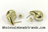 EARR60 15*25mm copper earrings gold plated