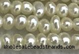 FWP04 14.5 inches 1.8mm - 2.1mm potato white freshwater pearl strands