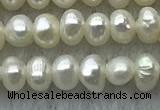 FWP09 14.5 inches 2.5mm - 3mm potato white freshwater pearl strands