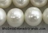 FWP103 15 inches 9mm - 10mm potato white freshwater pearl strands