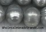 FWP141 15 inches 11mm - 12mm potato grey freshwater pearl strands