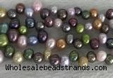 FWP342 Top-drilled 7mm - 8mm potato mixed freshwater pearl strands