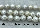 FWP360 15 inches 11mm - 12mm baroque freshwater nucleated pearl beads