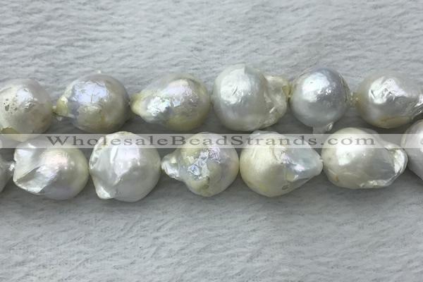 FWP363 15 inches 18mm - 22mm baroque freshwater nucleated pearl beads