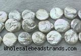 FWP382 15 inches 20mm coin freshwater pearl beads