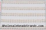 FWP450 half-drilled 3-3.5mm bread freshwater pearl beads