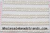 FWP452 half-drilled 4-4.5mm bread freshwater pearl beads