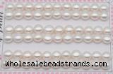 FWP459 half-drilled 7.5-8mm bread freshwater pearl beads