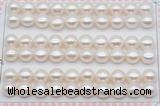 FWP461 half-drilled 8.5-9mm bread freshwater pearl beads