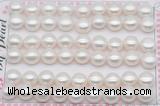 FWP463 half-drilled 9.5-10mm bread freshwater pearl beads