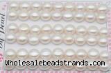 FWP464 half-drilled 10-10.5mm bread freshwater pearl beads