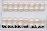 FWP465 half-drilled 10.5-11mm bread freshwater pearl beads